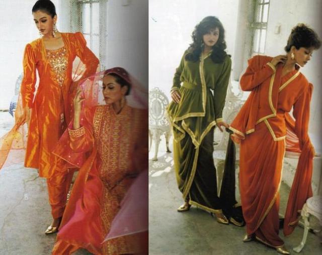 90s dressing style in india The 1990s Post Color:Muted Yellow Footer: Maternity Stacees Ball Gown Prom